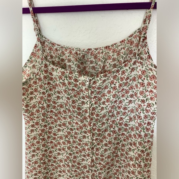 Fashion Bug green Floral Dress Size 8 - Picture 5 of 5